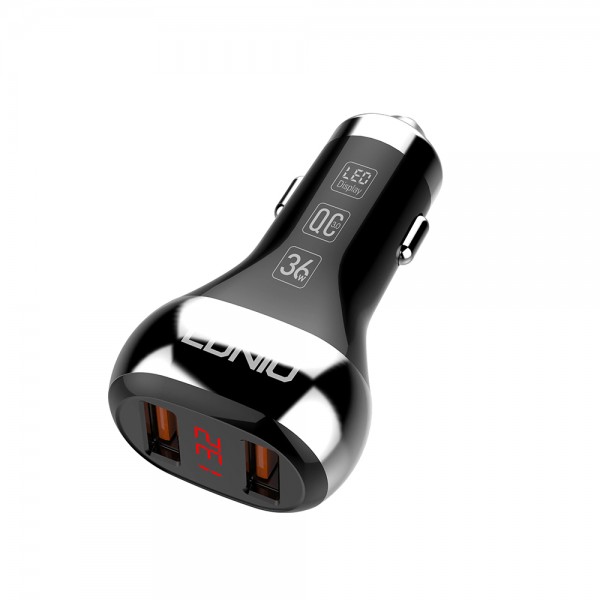 Avtomobil enerji toplama cihazı +Micro USB Kabel LDNIO C2