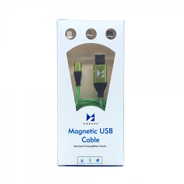 Магнитный USB LED Кабель 3 в 1 MOBAKS MC-41