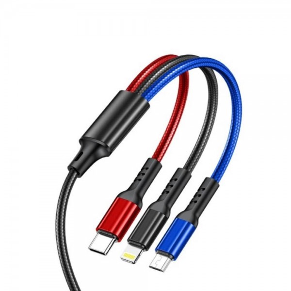 USB Кабель Lightning/micro USB/Type-C AWEI CL-971